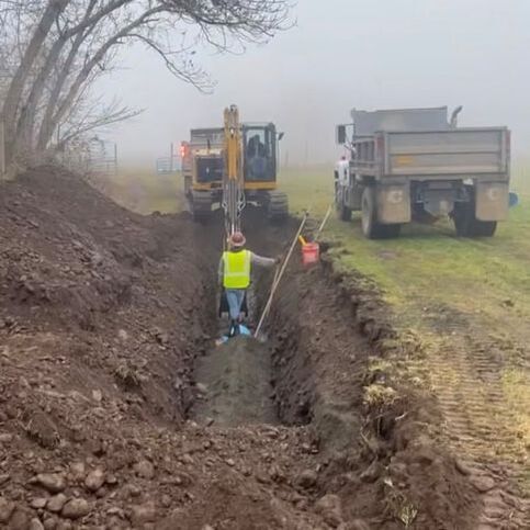 Picture of utility installation